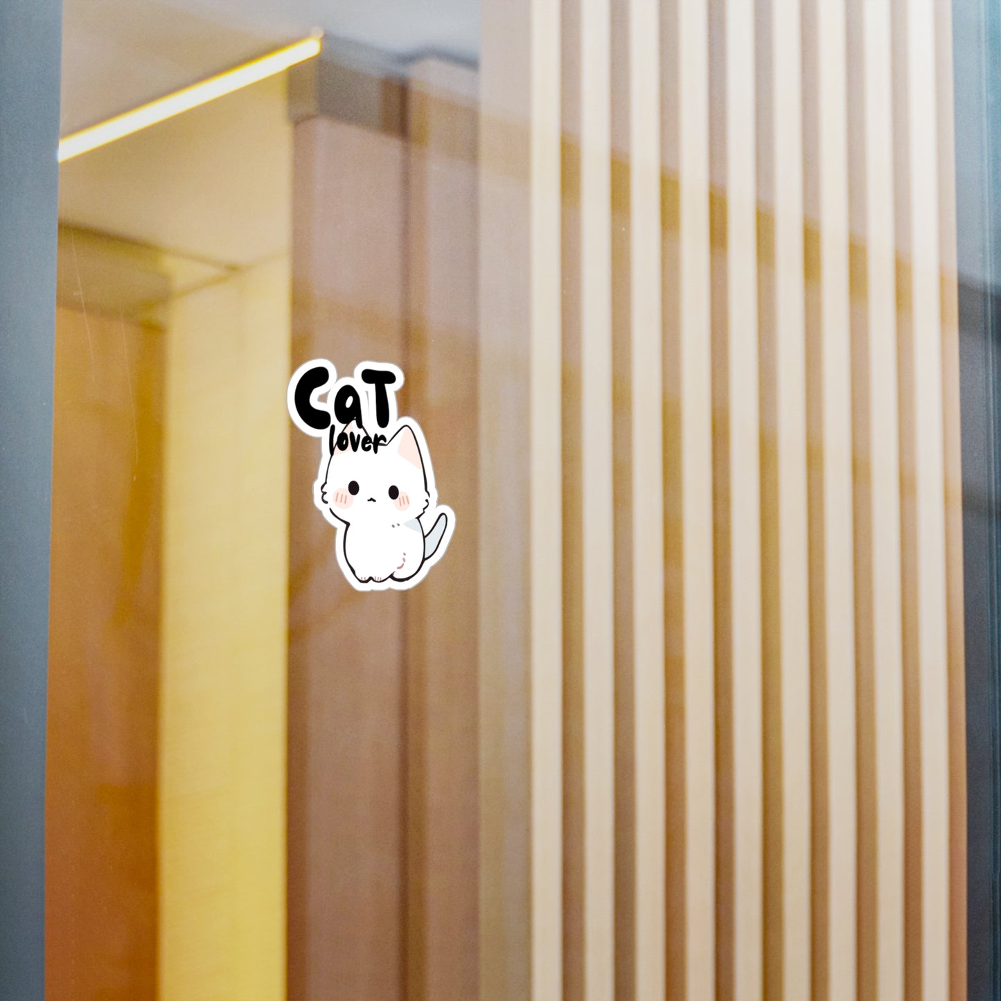 Vinyl Decal - Cat Lover's Sticker - Fun and Whimsical Kawaii Design