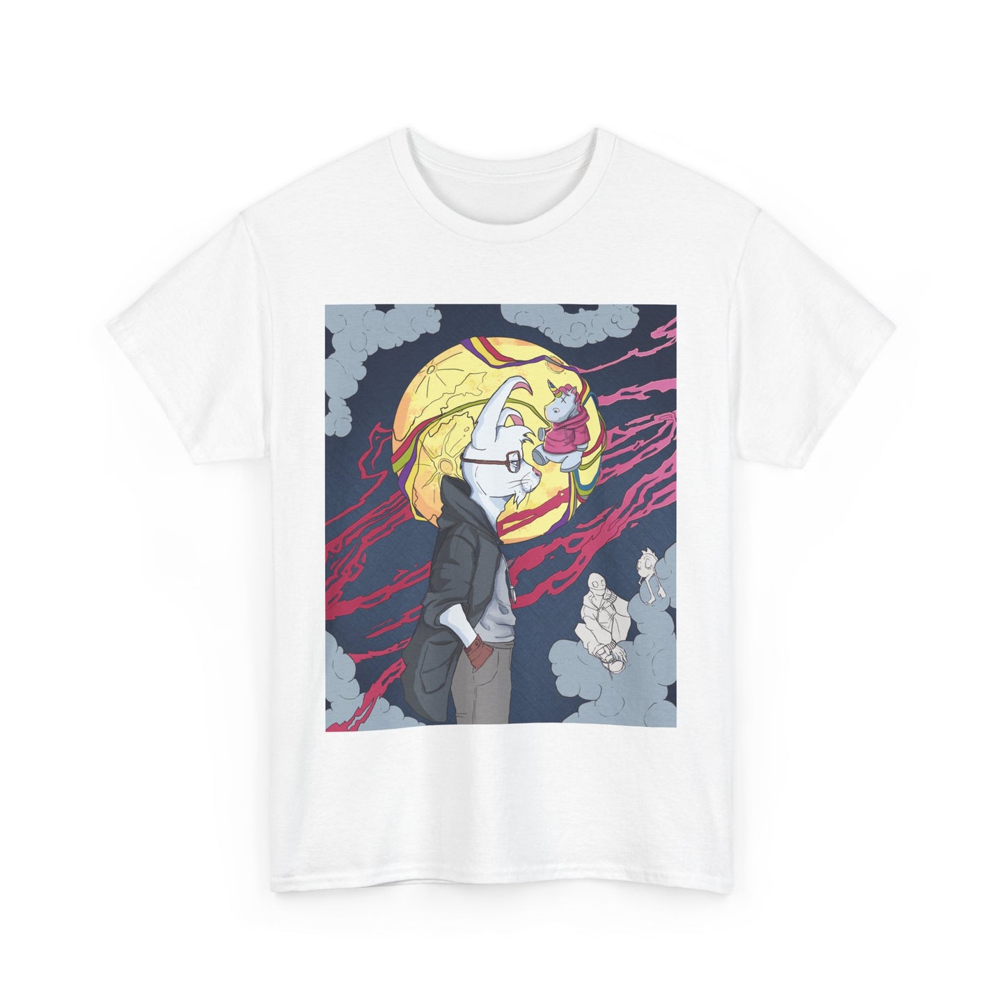 Rabbit's Dream - Unisex Heavy Cotton Tee - Stylish Graphic Tee with Unique Design